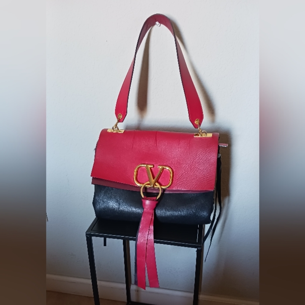 Valentino Red and Black Women's Bag